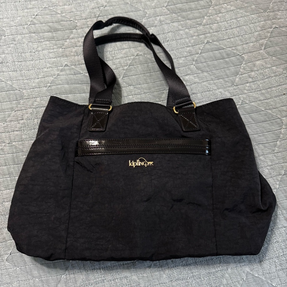 Kipling Kellyn Large Tote Satchel Crossbody Bag black